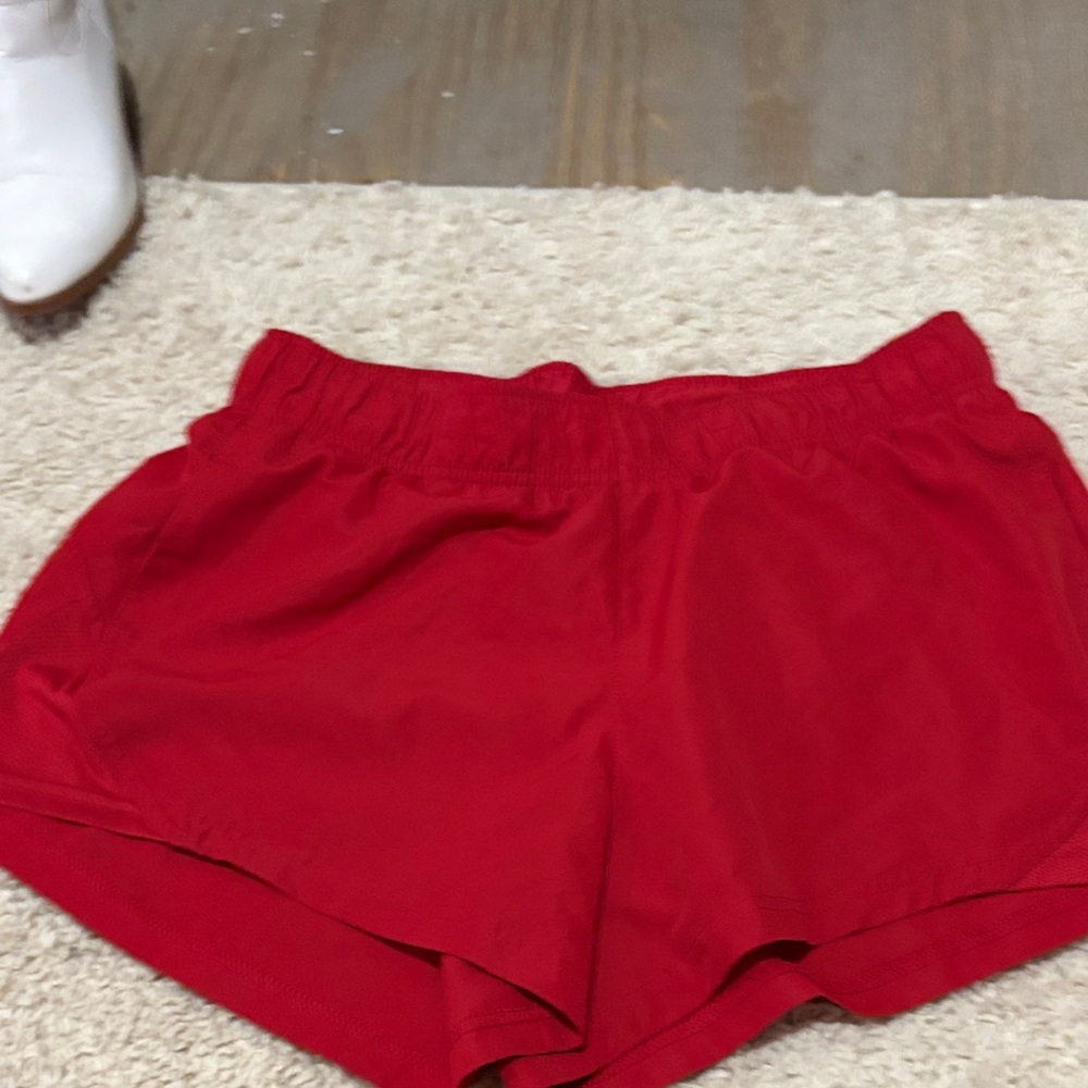 Athletic Works Women's Vibrant Red Athletic Shorts